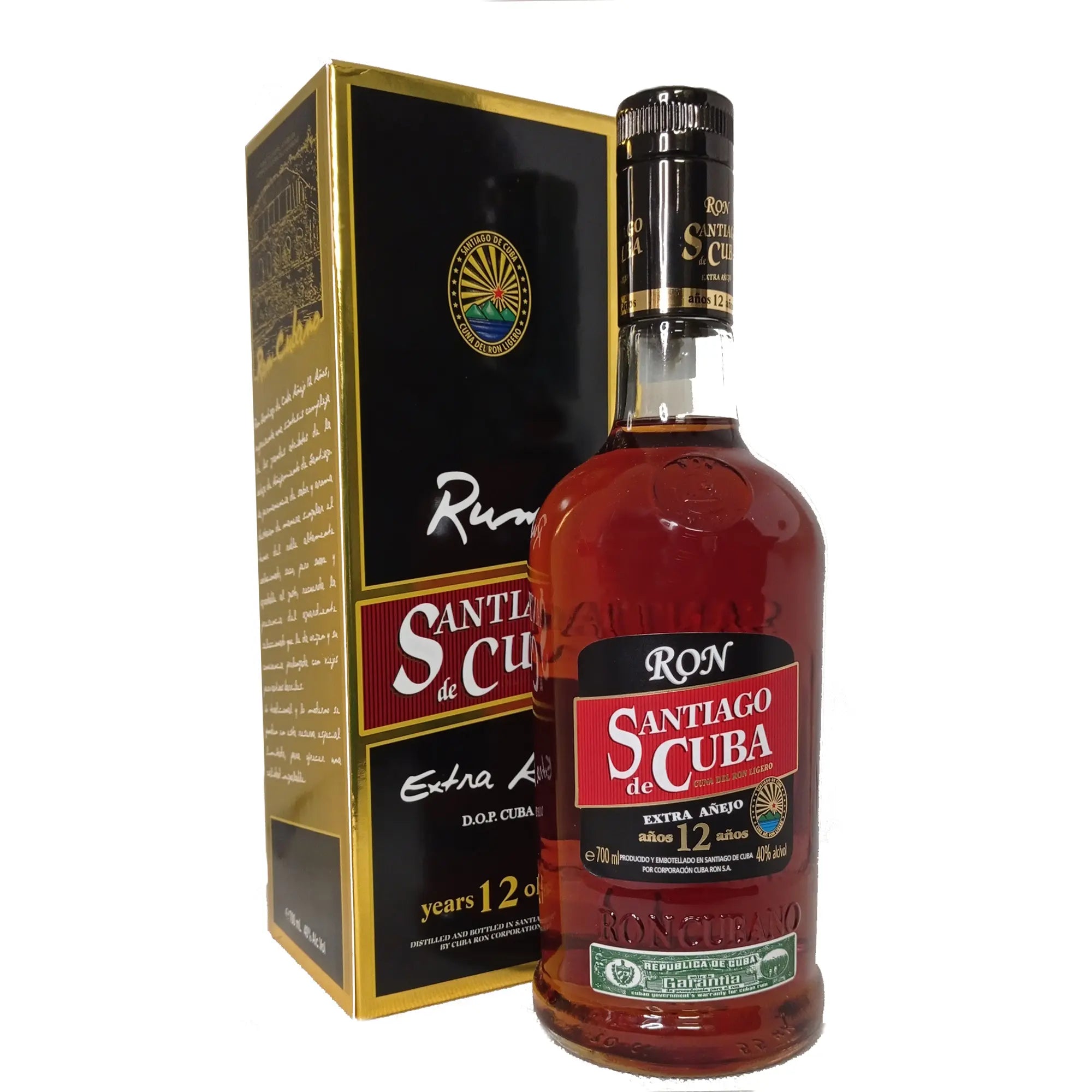 RON SANTIAGO DE CUBA EXTRA ANEJO 12 ANOS